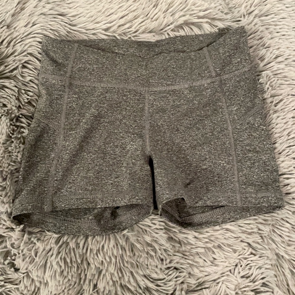 Aero gray compression shorts